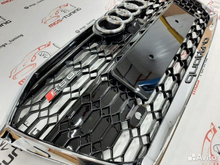 Решетка на Audi A6 в стиле RS6 18+ гг. дизайн 1