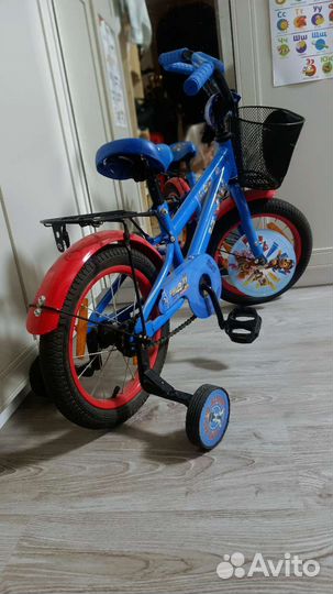 Детский велосипед, 4х колесный. Щенячий патруль