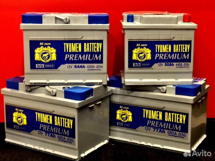 Аккумуляторы Tyumen Premium 61,64,77 Ач