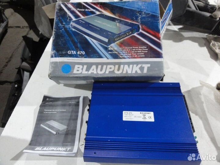 Усилитель 4-канальный Blaupunkt GTA 470 Все Все