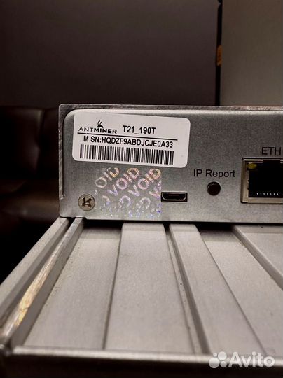 Antminer T21 190TH б/у на гарантии