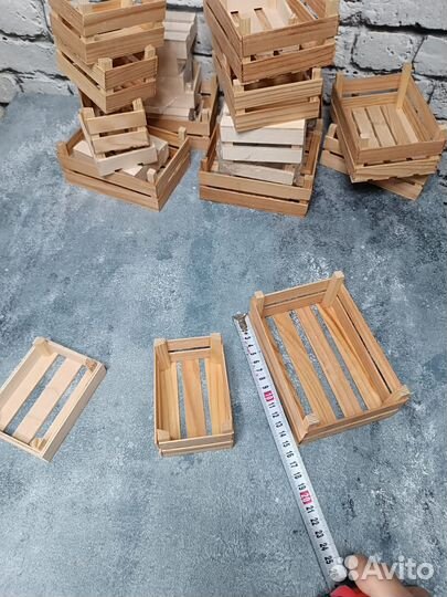 Деревянные ящики упаковка для мыла, десертов, ягод