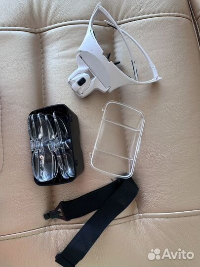 Очки-лупа с комплектом диоптрий и подсветкой