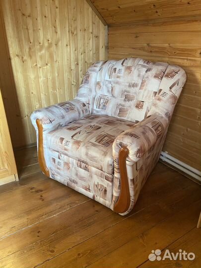 Диван и Кресло (комплект) / б/у