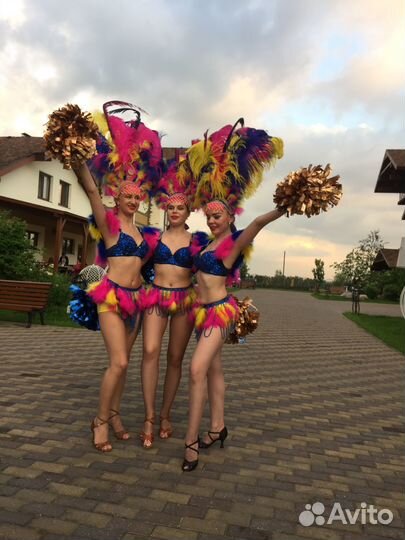 Костюм из перьев для танцев