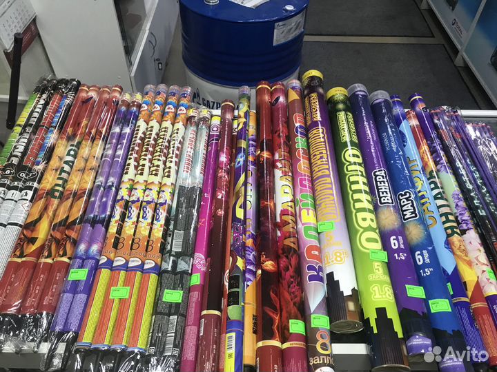 Фонтаны, Салюты, Римские свечи