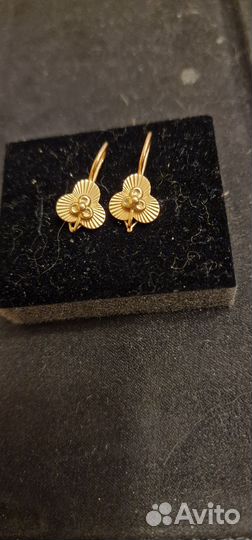 Золотые серьги СССР