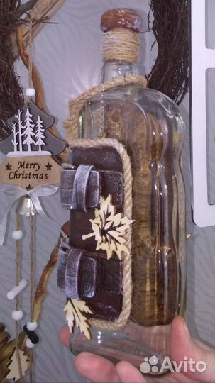 Бутылки декоративные. Ручная работа
