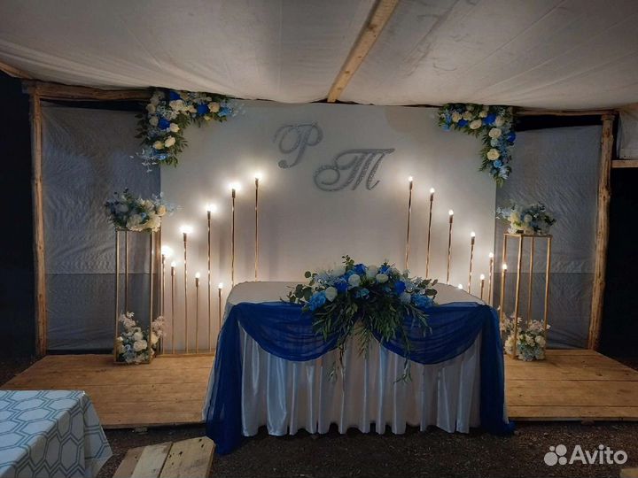 Оформление свадеб, юбилеев