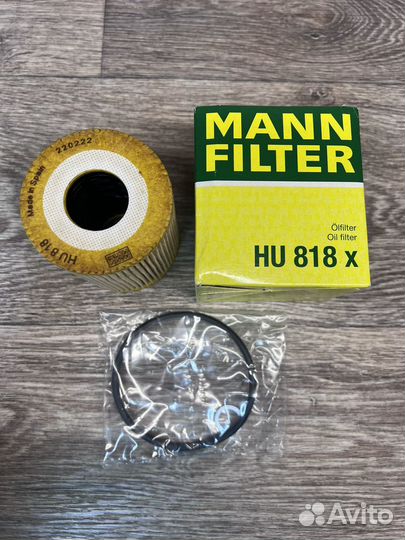 Фильтр масляный Mann Filter, HU 818 X