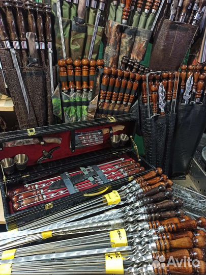 Шампура. Наборы шампуров в чехлах и кейсах