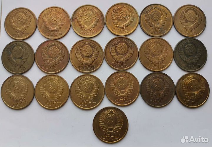 Погодовки поздних советских монет