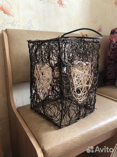 Люстра из ротанга