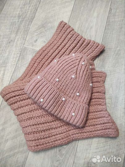 Шапка и шарф зимние