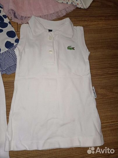 Большой пакет одежды на девочку 0-1,5 года