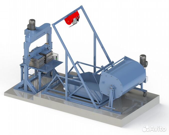 Линия по производству арболитовых блоков