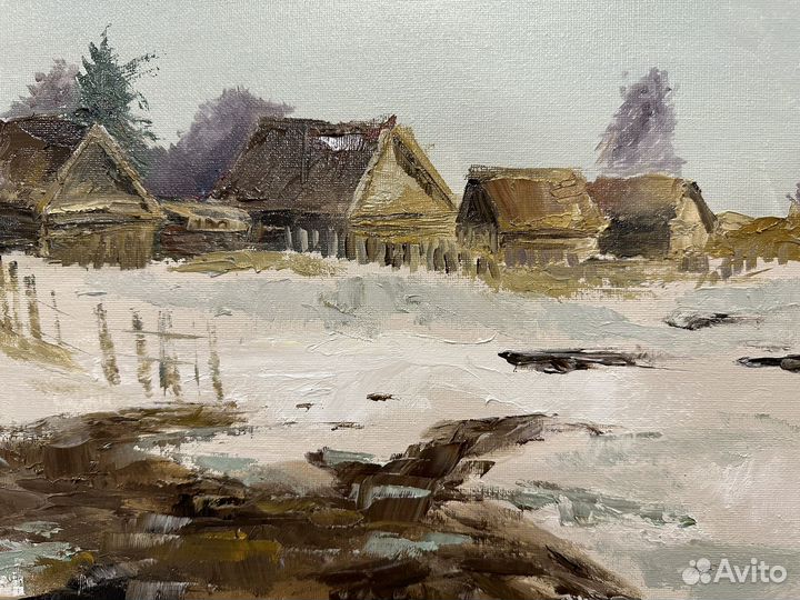 Картина маслом. холст на картоне