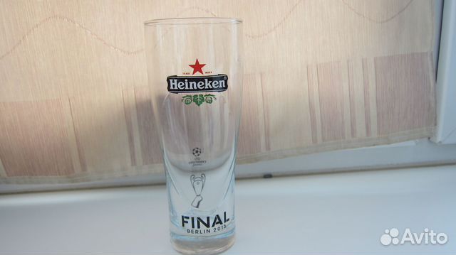 Пивной бокал(0,5л.) Heineken купить в Москве | Хобби и отдых | Авито