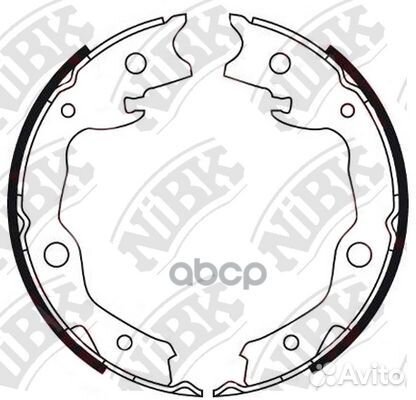 Колодки тормозные барабанные зад 1,278 FN06