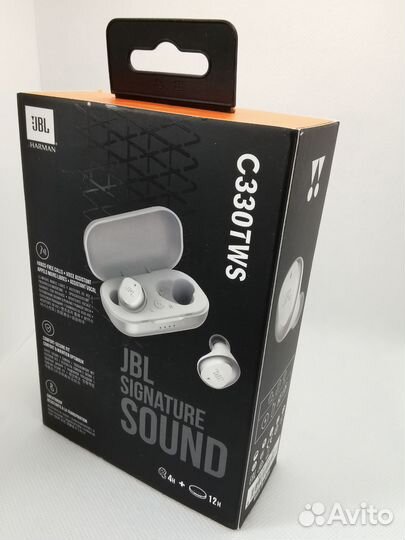 Блютуз наушники Jbl c330tws бело-серые