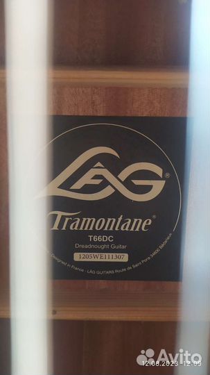 Акустическая гитара LAG Tramontane T66DC