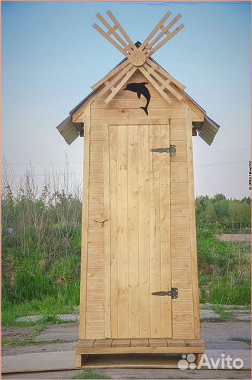 Дачный туалет с лебедем здв 500
