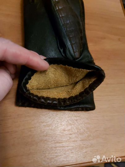 Перчатки женские кожаные