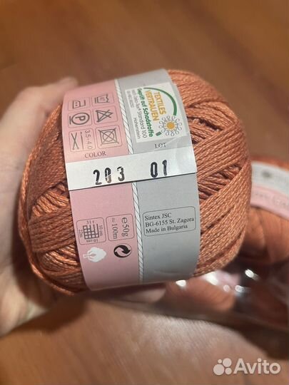 Пряжа хлопок мерсеризованный