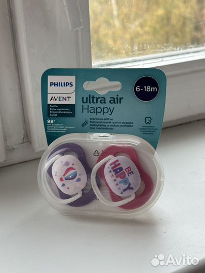 Соска пустышка avent 6-18 в пути