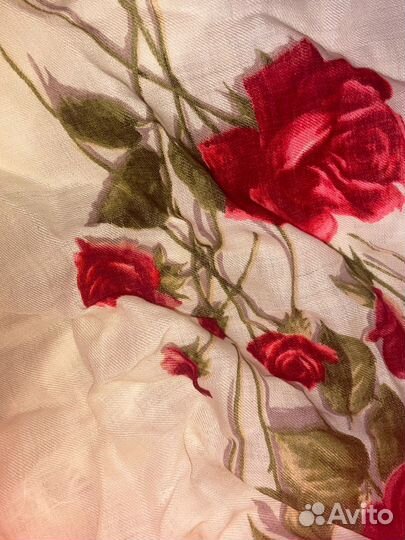 Павловопосадский платок с бахромой