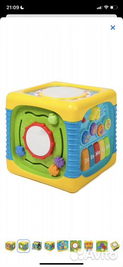 Развивающий кубик baby goсвет звук