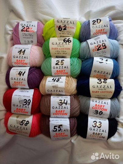Пряжа Gazzal Beby kotton