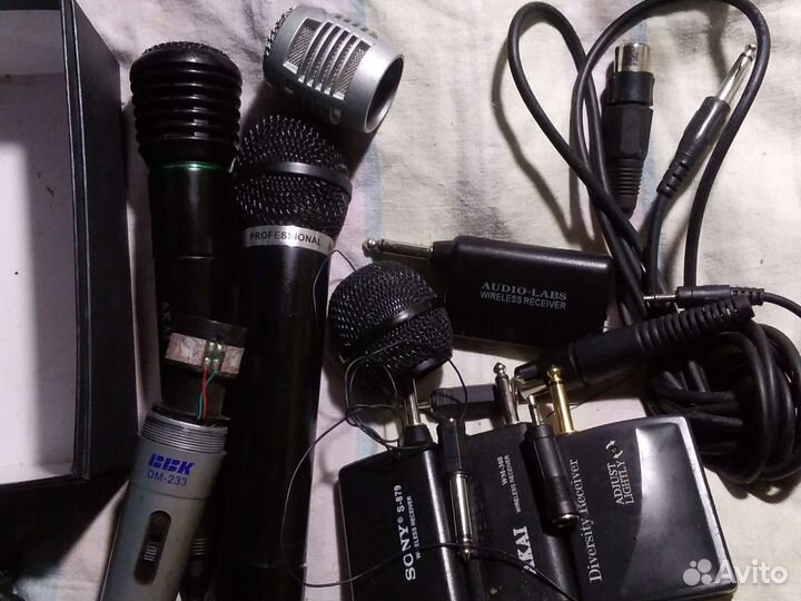 Запчасти, комплектующие к микрофонам+провода