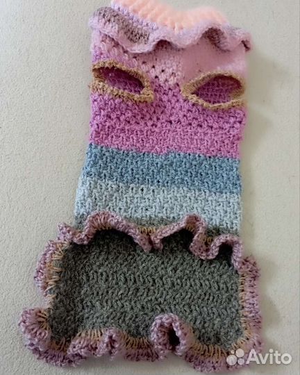 Жилетка для собак вязанная