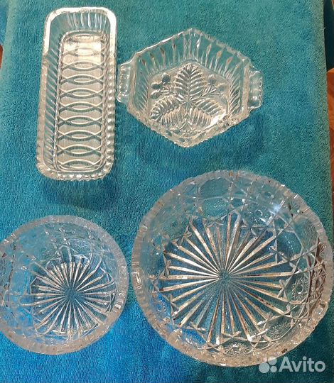 Салатник хрусталь СССР
