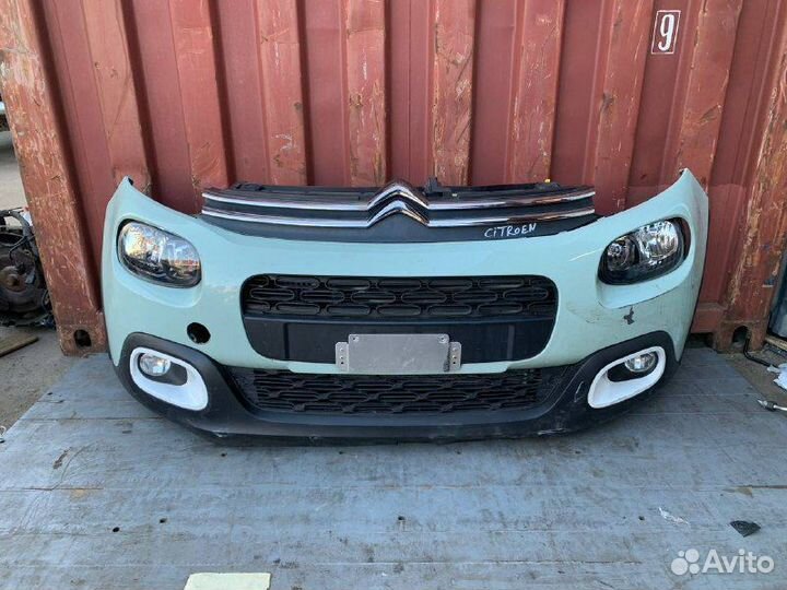 Передняя часть Ситроен С3 3 поколения галоген