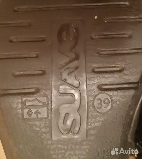 Сапоги женские, натуральная кожа р.39