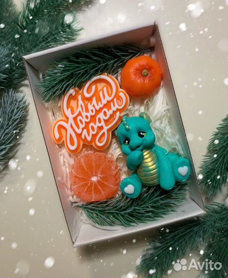 Набор мыла ручной работы, Новый год