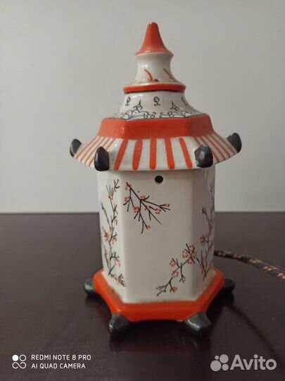 Фарфоровый ночник, благовоний, СССР 1959 год