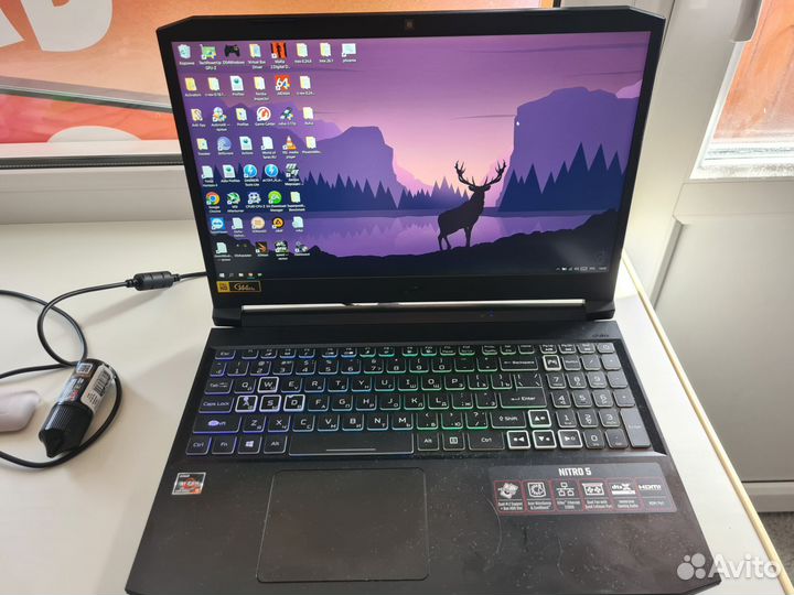 Ноутбук acer nitro 5 Ryzen 5600, RTX3060