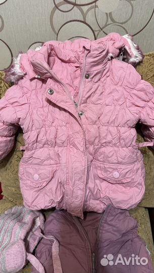 Зимний комбинезон для девочки 80