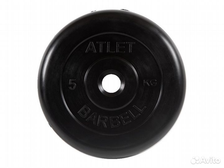 Штанга разборная обрезиненная Barbell 74 кг