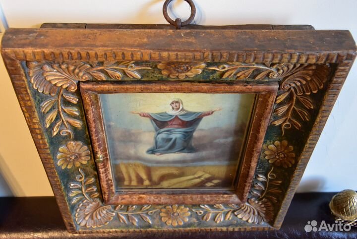 Старинная икона Богородица Спорительница Хлебов