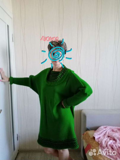 Вязаное платье