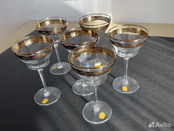 Фужеры bohemia. Богемия. Чешское стекло 80 гг