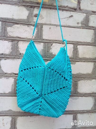 Сумка вязанная летняя