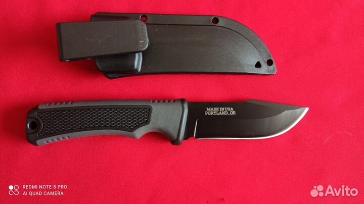 Нож, сталь 7CR17MOV HRC58, ножны ABS plastic