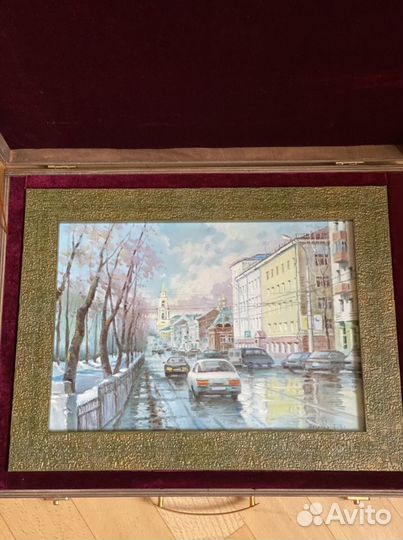 Картина, Живопись (горячая ювелирная эмаль)