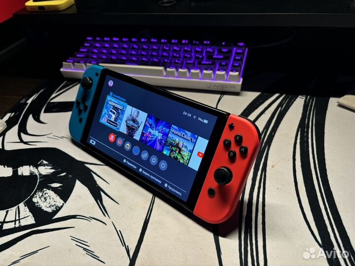 Nintendo switch oled с играми, новая