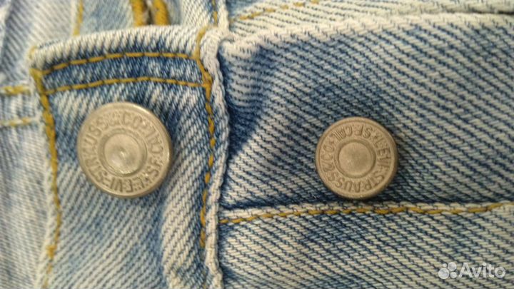 Джинсы levis 501R made in USA ретро оригинал 34-32